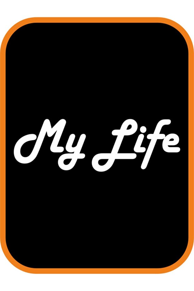 ملصق My Life - My Life Auto Engine الجديد المخصص باللون الأبيض مقاس 20*7 سم