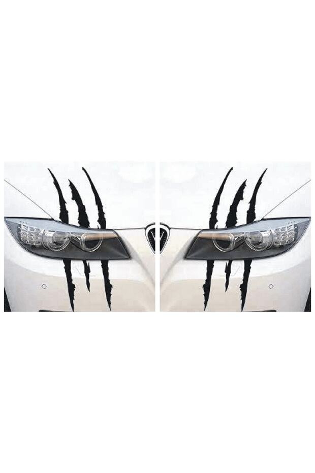 Monster Monster Claw Trace Long Black Headlight Auto custom new sticker