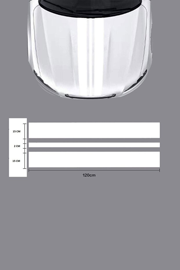 Auto Hood Strip custom new sticker Large 120*35 Cm
