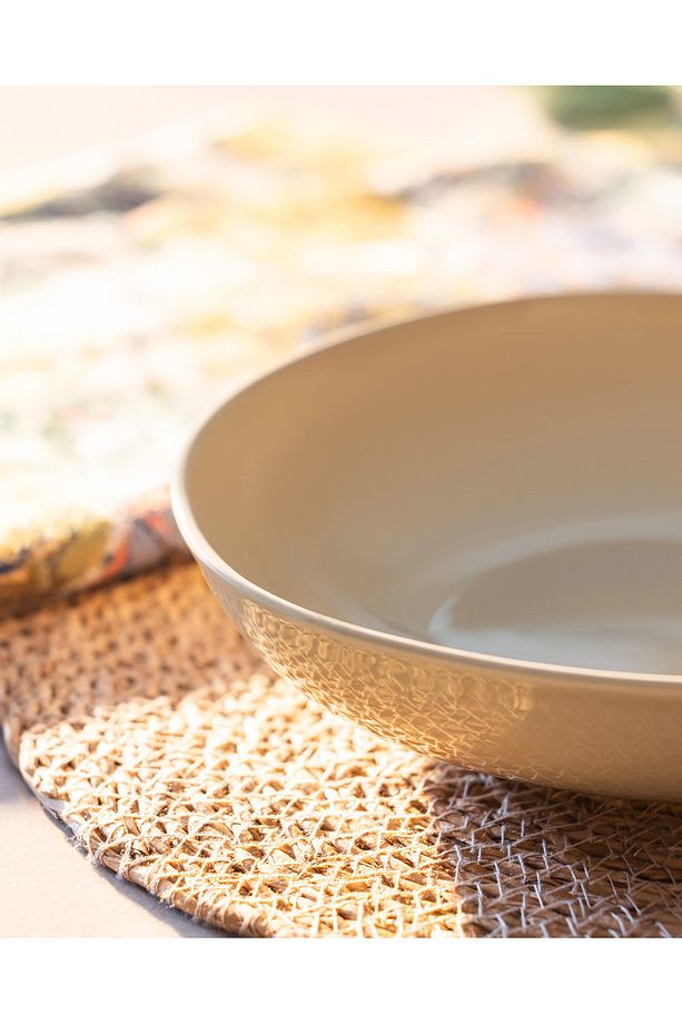 Souci Yemek Tabağı - Bej - 22 cm - 2