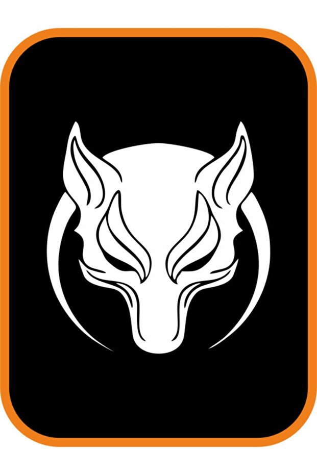 Böru Wolf Crescent Auto Glass Special New Sticker White 20*20 cm