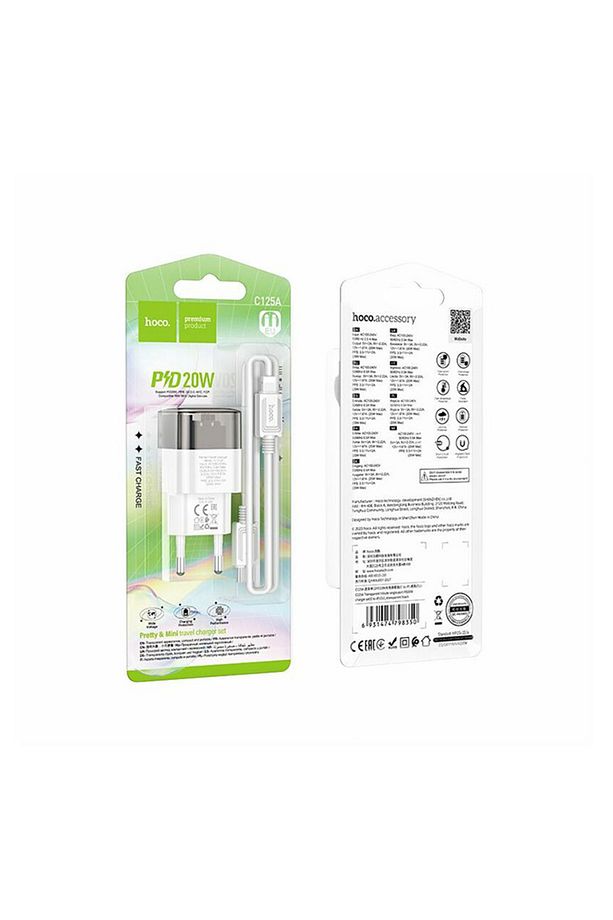C131a Platinum Pd30w Qc3.0 Girişli Hızlı Şarj Başlığı Ve Type-c To Iphone Lightning Kablo - 5