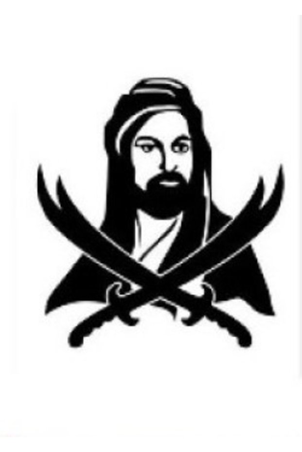 Zulfiqar Sword Auto Special New Sticker Black 30*30 cm