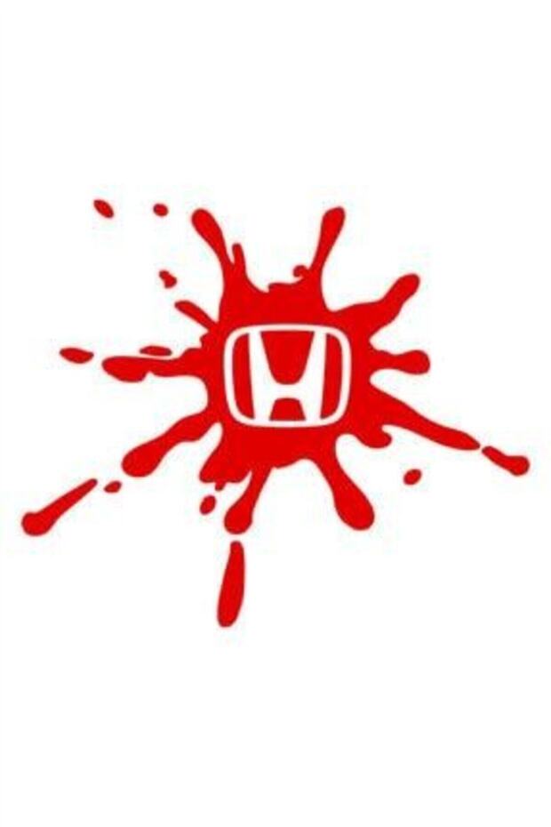 Custom New compatible Accessory For Honda Blood Drop Design Auto Glass custom new sticker Red