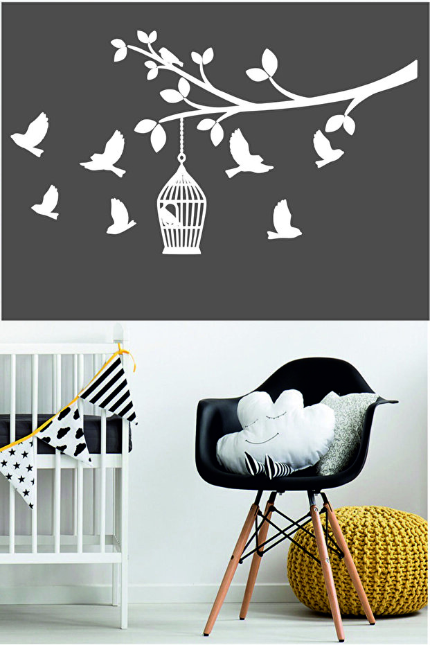 Birds Wall Custom New Design Good Quality Quality Sticker 110X60Cm