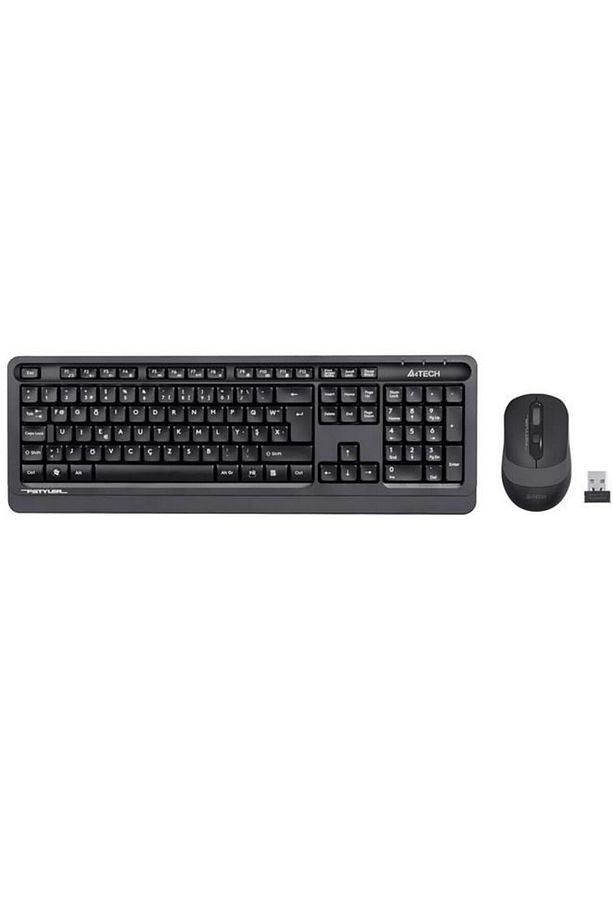 Kablosuz Turkçe F Klavye - Mouse Set Gri - 1