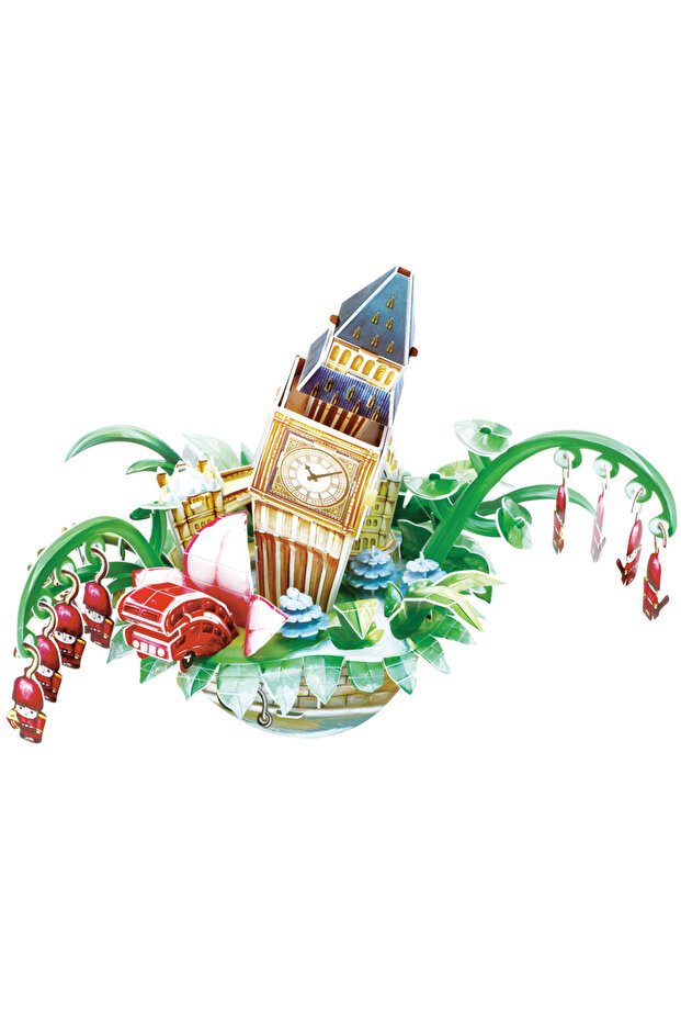 3d 74 Parça Puzzle Londra Şehir Kompozisyonu - 1