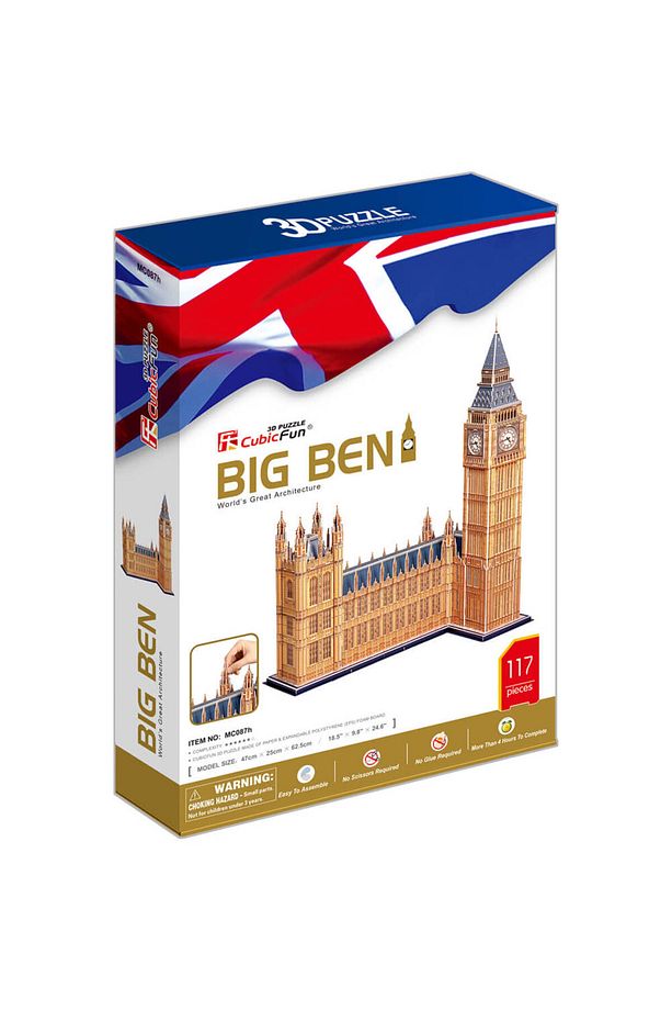3D 117 Parça Puzzle Big Ben Saat Kulesi - İngiltere - 5