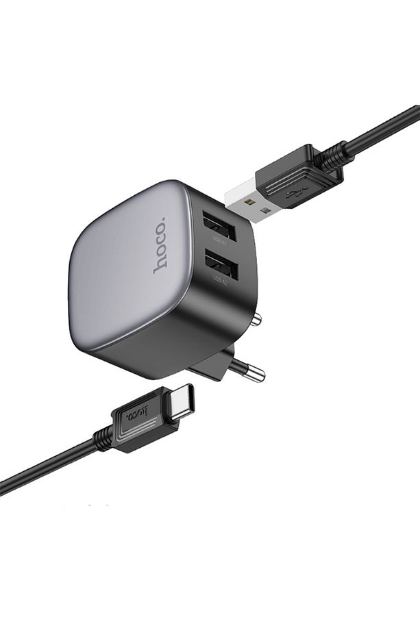 Cs31a 2xusb Type-c To Usb Kablo Hızlı Şarj Adaptör Seti - 1