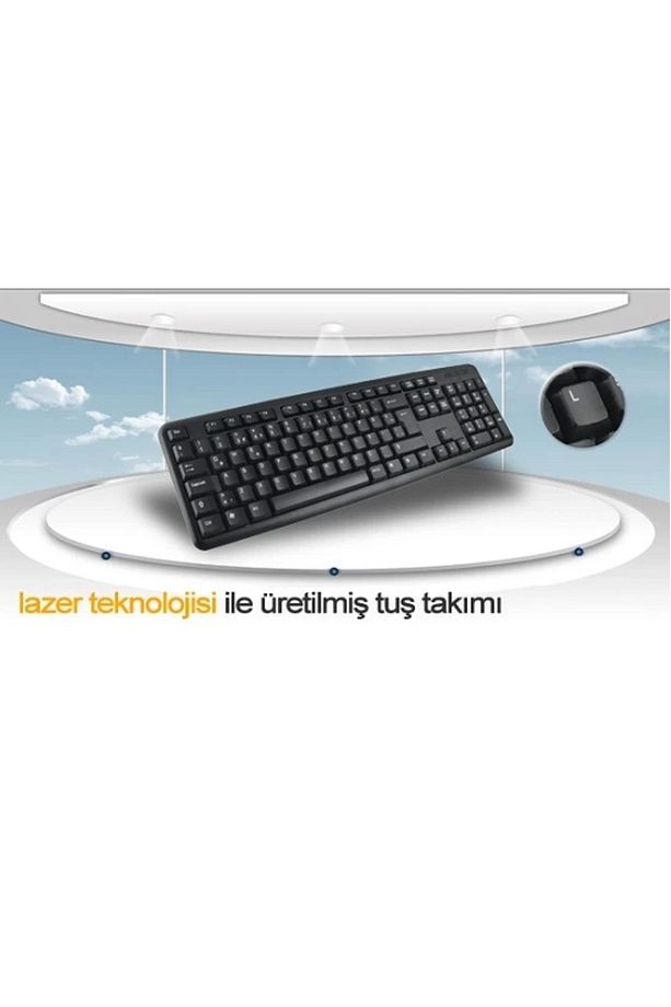 KM-3055 STANDART KLAVYE USB SİYAH - 4