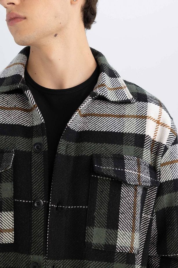 Relax Fit Oduncu Flanel Uzun Kollu Gömlek A7045ax24au - 5