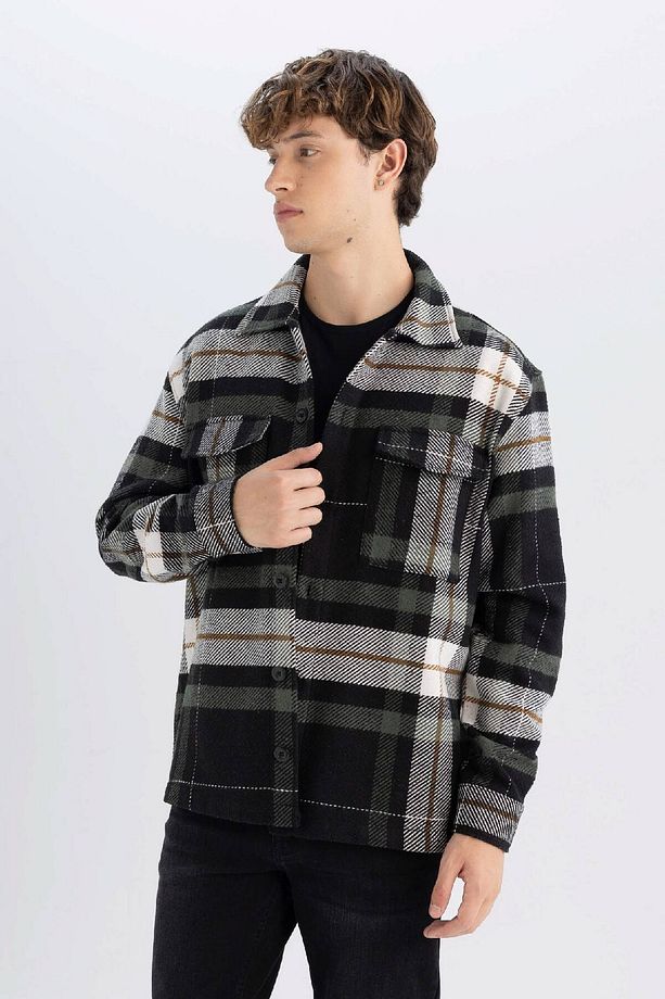 Relax Fit Oduncu Flanel Uzun Kollu Gömlek A7045ax24au - 4