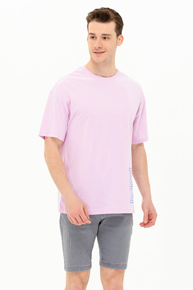 Men's Magnolia Oversize Crew Neck T-Shirt 50264938-Vr211