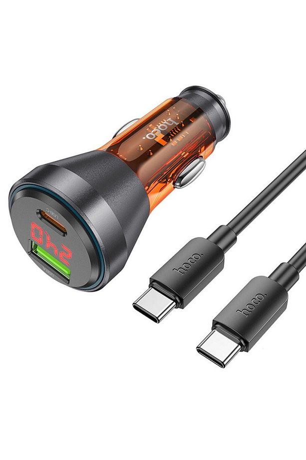 Nz12b Unimpeded Pd48w Usb Type-c Araç Çakmaklı Hızlı Şarj Aleti Type-c To Type-c Kablo - 6