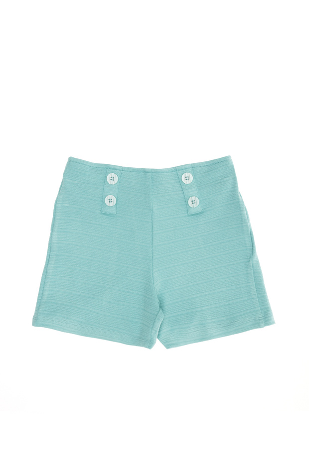 Çocuk Mint Örme Şort 50265398-VR090 - 3