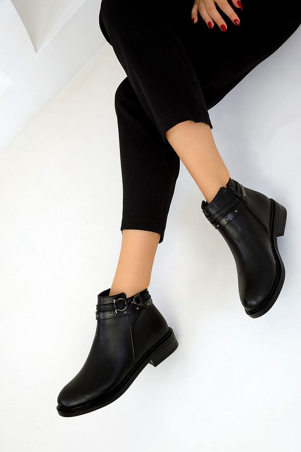 Siyah Kadın Bot & Bootie 19555 - 4