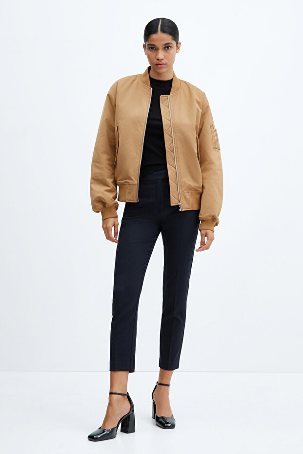 Oversized Bomber Jacket - 1