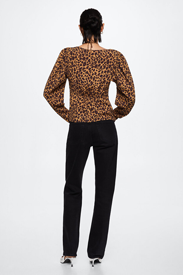 Animal print blouse - 8