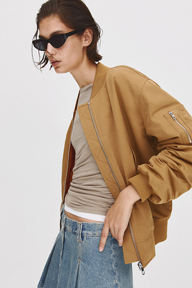 Oversized Bomber Jacket - 7