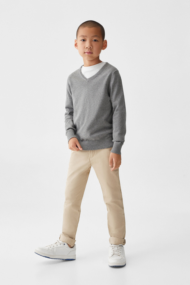 V-neck sweater - 1