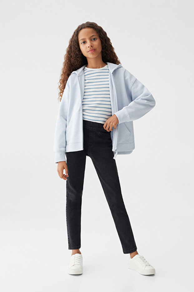 Drawstring waist jeans - 1