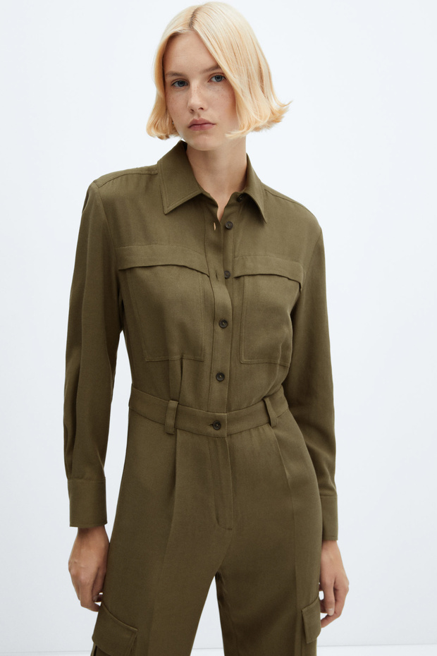 Cotton pockets jumpsuit - 2