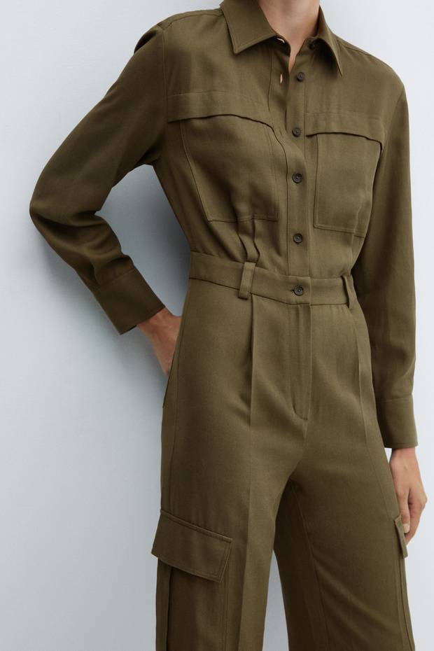 Cotton pockets jumpsuit - 10