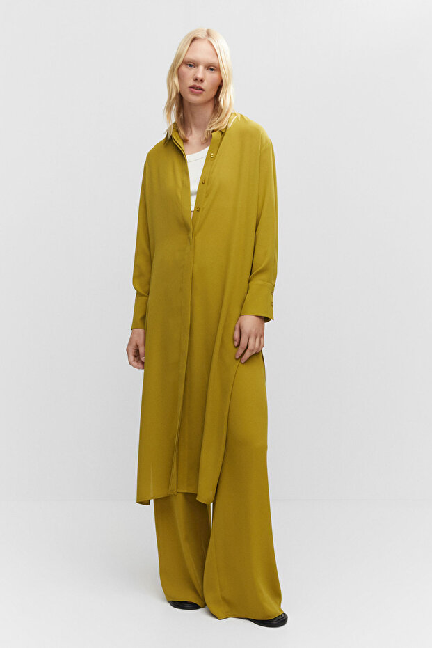 Rochie cămașă cu mâneci - Multifuncțional - 1