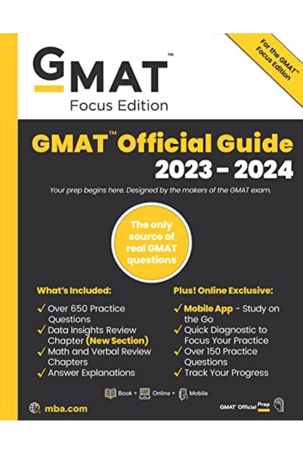 Gmat Official Guide 20232024 Focus Edition Includes Book + Online Question Bank + Digital Flashca