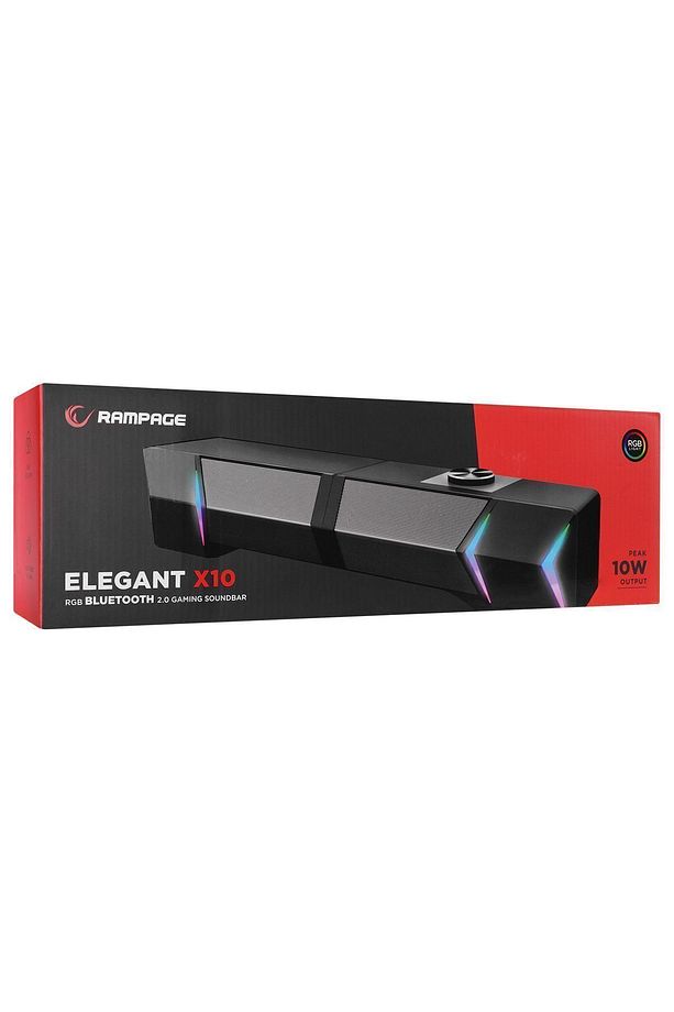 Elegant X10 2.0 Bluetoothlu Rms 3W*2 RGB Işıklı Multimedia Usb 5V 45dB Gaming Oyuncu Speaker - 5