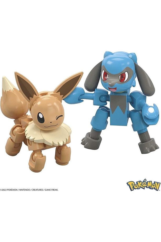 Pokemon Builder Picnic Toy Building Set Eevee And Riolu Figures Blok Yapımı Lego Oyunu - 5
