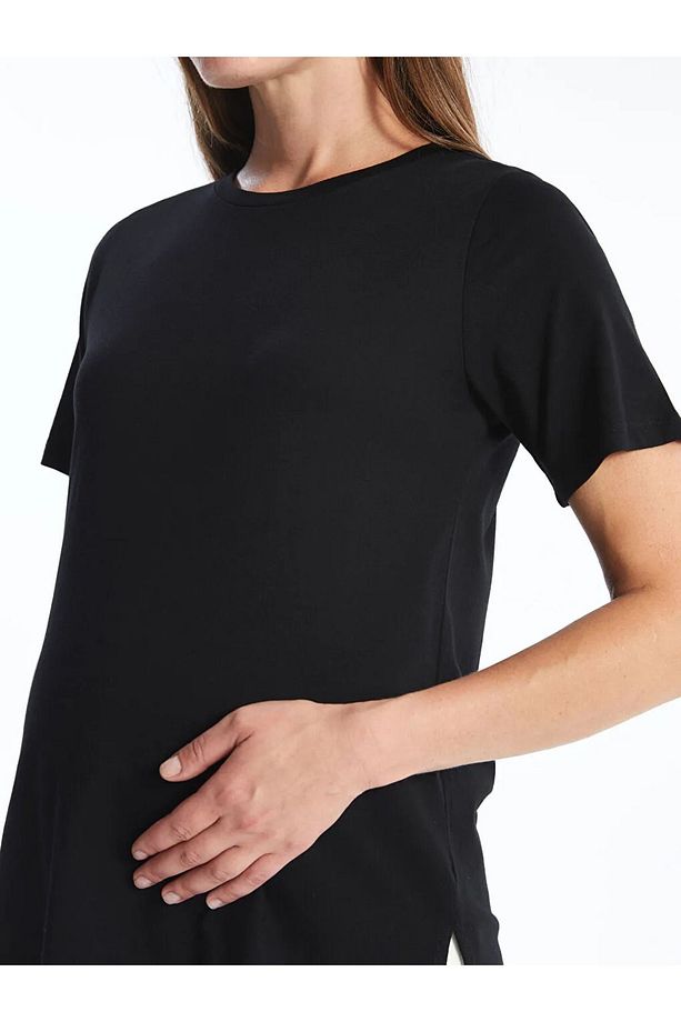 LCW Comfort Bisiklet Yaka Kadın Tişört - 4