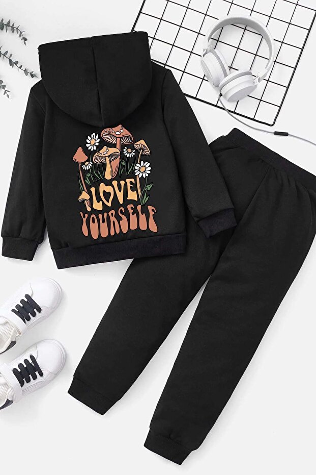 Children's Mushroom Printed Tracksuit Set