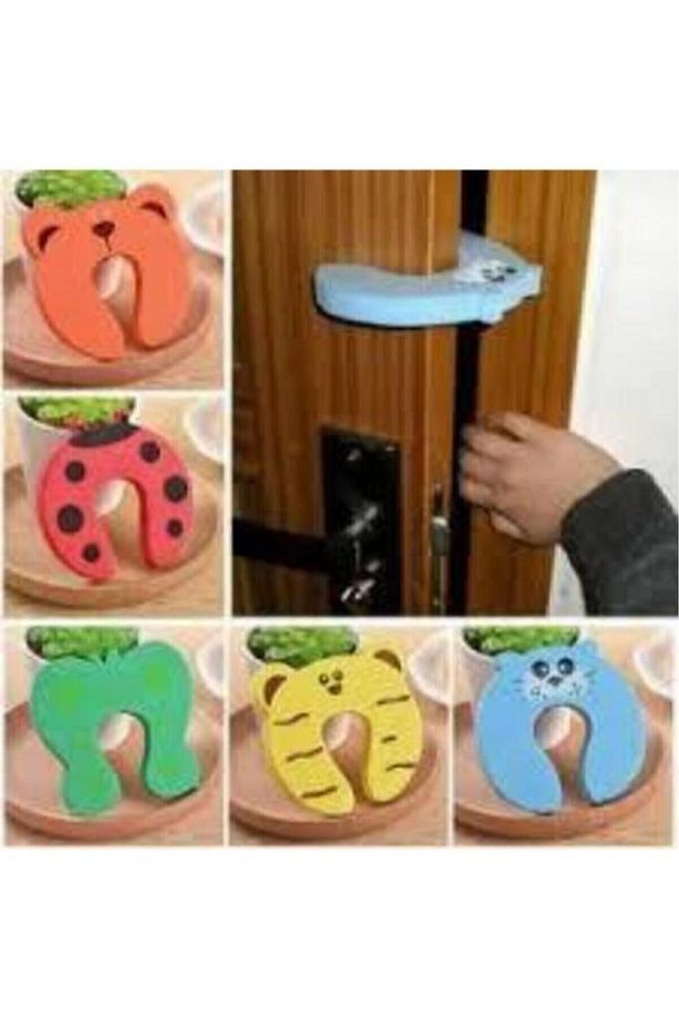 Bebek Çocuk Koruyucu Kapı Stoperi 4 Lü Set - 6