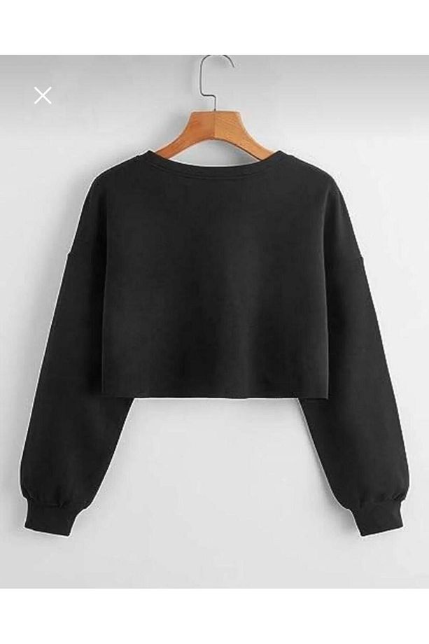 Oversize sweatshirt crop ''göbek hizası'' - 2