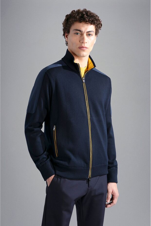 MEN'S ZIPPED PULLOVER C.W. WOOL - 1