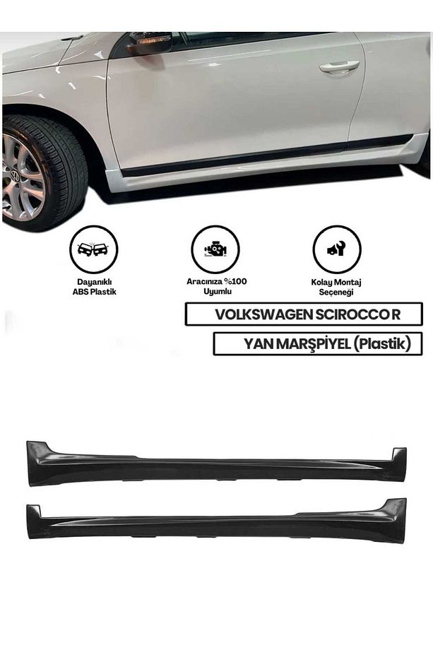 Scirocco R Yan Marşpiyel (ÇİFT) (PLASTİK) - 1