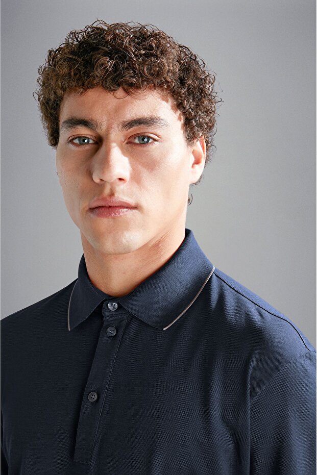 MEN'S KNITTED POLOSHIRT C.W. COTTON - 3