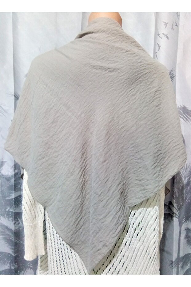 وشاح ناعم بلون سادة - 6