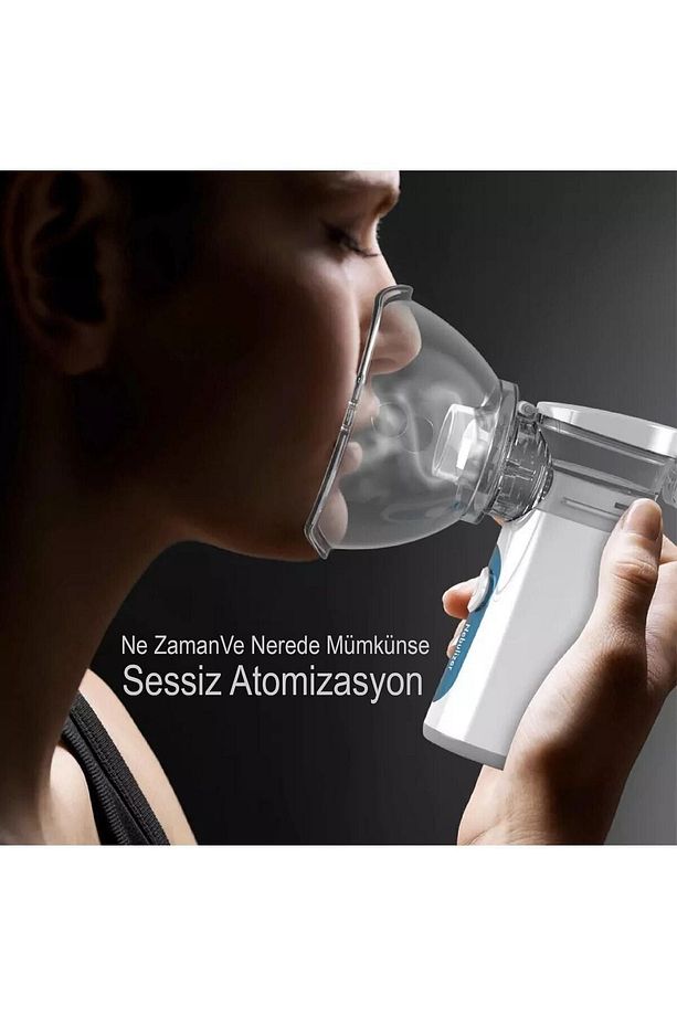 Un300 Taşınabilir Mesh Nebulizatör Yeni Şarj Edilebilir Güçlü Batarya - 2