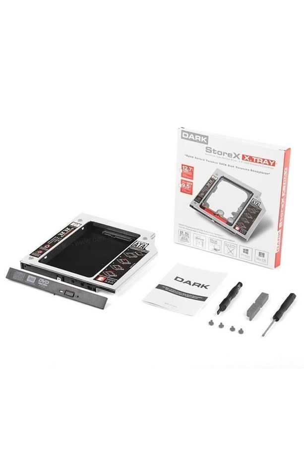 Storex X.tray Notebook Optik Sürücü Sata Disk Yuvası Dönüştürücü (12.7mm) - 1