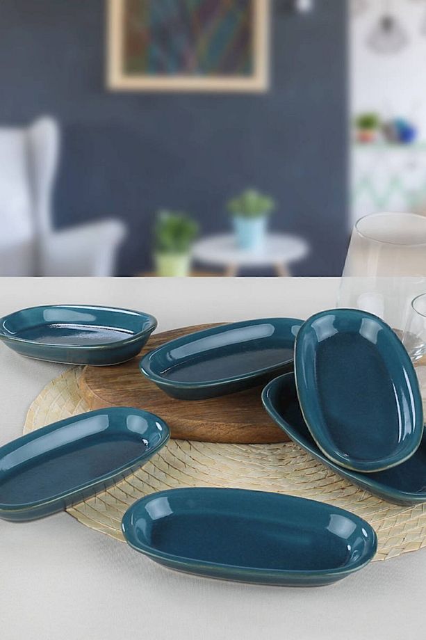 Safir Hitit Kayık Tabak 16 Cm 6 Adet - 1