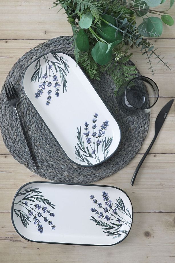 Çiçek Bahçesi Noyan Kayık Tabak 28 Cm 2 Adet 18940 - 1