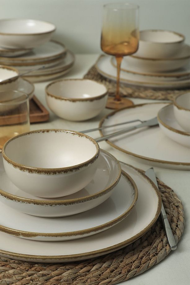 Straw Nordic Yemek Takımı 24 Parça 6 Kişilik - 1