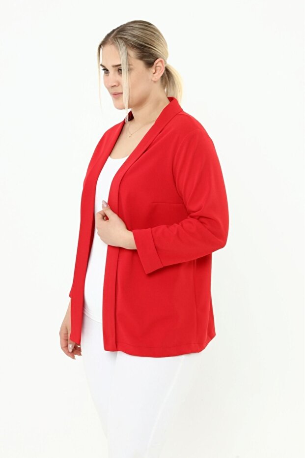 سترة حمراء مقاسات كبيرة - 4