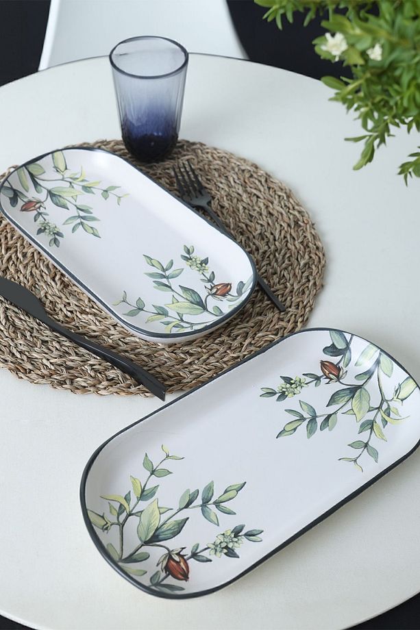 Çiçek Bahçesi Noyan Kayık Tabak 28 Cm 2 Adet 18941 - 2