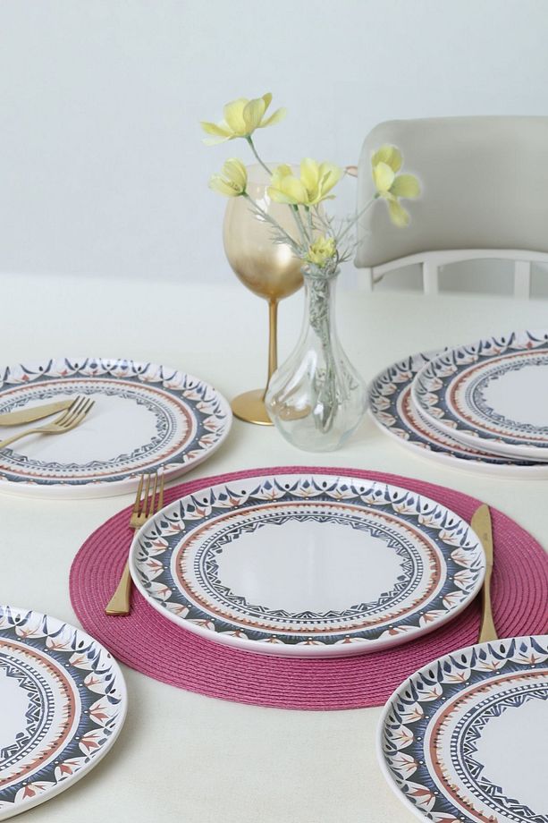 Ethnic Nordic Servis Tabağı 28 Cm 6 Adet 21618 - 3