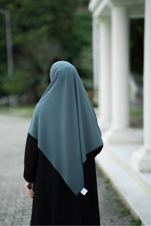 Medina Silk Large Size Water Green Scarf