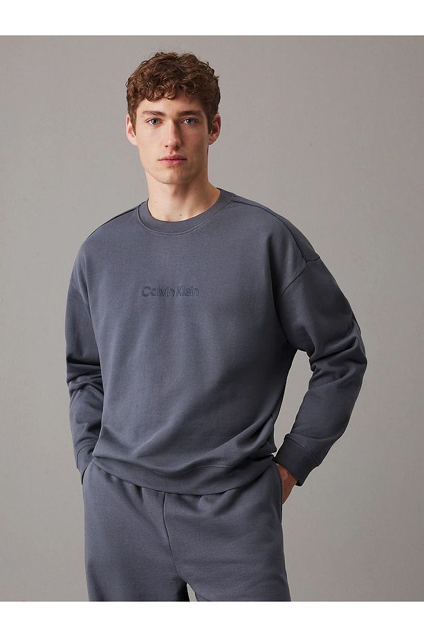 Erkek Pamuklu Regular Fit Yuvarlak Yaka Gri Sweatshirt 000NM2686E-CKP - 1