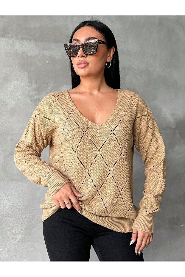 OVERSİZE AJURLU KAZAK - 6